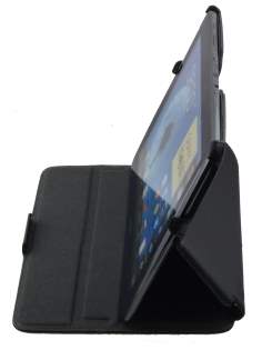 Synthetic Leather Flip Case with Multi-Angle Tilt Stand for Samsung Galaxy Note 10.1 4G - Black
