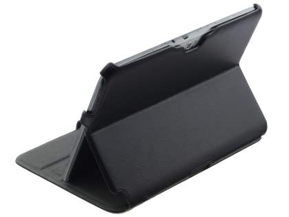 Synthetic Leather Flip Case with Multi-Angle Tilt Stand for Samsung Galaxy Note 10.1 4G - Black