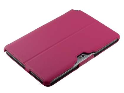 Synthetic Leather Flip Case with Multi-Angle Tilt Stand for Samsung Galaxy Note 10.1 4G - Pink
