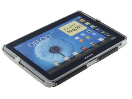 Synthetic Leather Flip Case with Multi-Angle Tilt Stand for Samsung Galaxy Note 10.1 4G - White