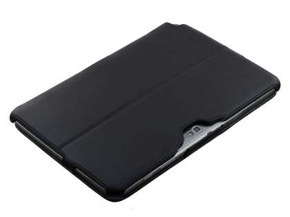 Synthetic Leather Flip Case with Multi-Angle Tilt Stand for Samsung Galaxy Note 10.1 4G - Black