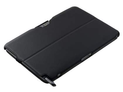 Synthetic Leather Flip Case with Multi-Angle Tilt Stand for Samsung Galaxy Note 10.1 4G - Black