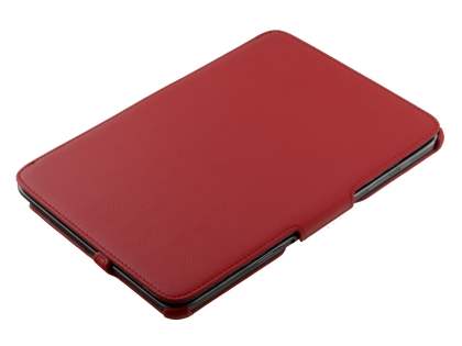 Synthetic Leather Flip Case with Multi-Angle Tilt Stand for Samsung Galaxy Note 10.1 4G - Red