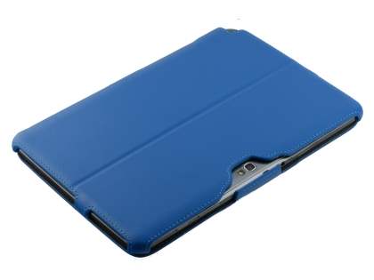 Synthetic Leather Flip Case with Multi-Angle Tilt Stand for Samsung Galaxy Note 10.1 4G - Sky Blue
