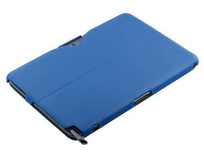 Synthetic Leather Flip Case with Multi-Angle Tilt Stand for Samsung Galaxy Note 10.1 4G - Sky Blue