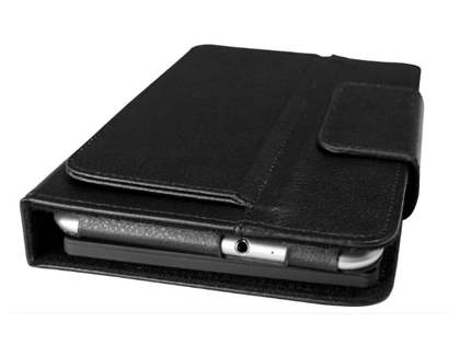 Synthetic Leather Case with Bluetooth Keyboard for Samsung Tab 7.0 - Black
