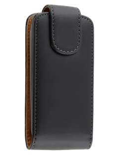 Nokia Asha 300 Synthetic Leather Flip Case - Black Nokia Asha 300 Synthetic Leather Flip Case - Black