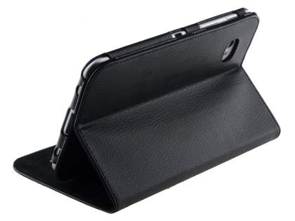 Synthetic Leather Flip Case with Dual-Angle Tilt Stand for Samsung Galaxy 7.0 - Black