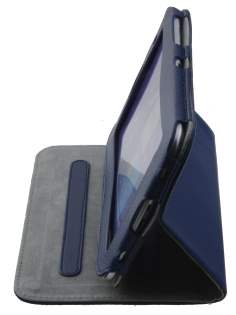 Synthetic Leather Flip Case with Dual-Angle Tilt Stand for Samsung Galaxy 7.0 - Blue Leather Flip Case