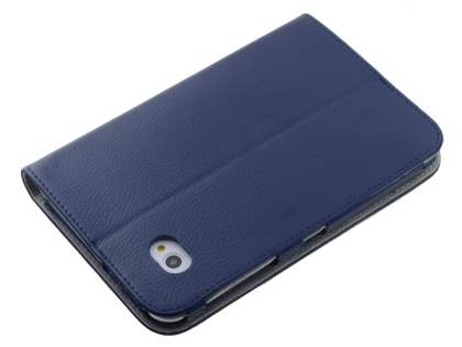 Synthetic Leather Flip Case with Dual-Angle Tilt Stand for Samsung Galaxy 7.0 - Blue