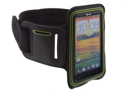 Universal Sports Armband - Black/Green Sports Arm Band