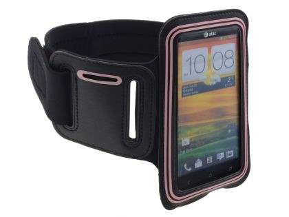 Universal Sports Armband - Black/Pink Sports Arm Band