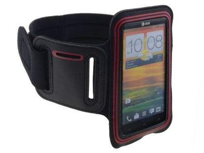 Universal Sports Armband - Black/Red Sports Arm Band