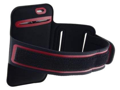 Universal Sports Armband - Black/Red