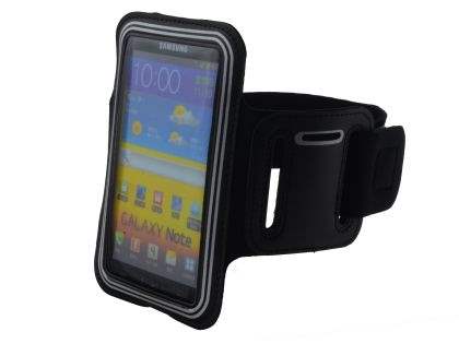 Sports Arm Band for Samsung Galaxy Note I9220 - Black/Silver Sports Arm Band for Samsung Galaxy Note I9220 - Black/Silver