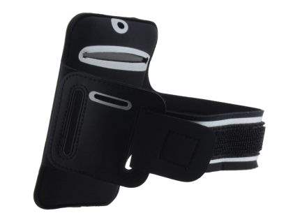 Sports Arm Band for Samsung Galaxy Note I9220 - Black/Silver