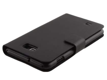 Samsung I9220 Galaxy Note Slim Genuine Leather Portfolio Case - Black