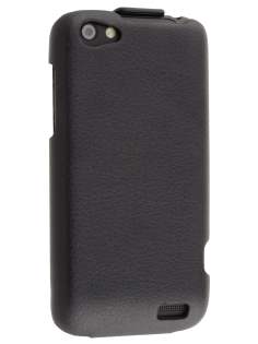 HTC One V Slim Synthetic Leather Flip Case - Classic Black HTC One V Slim Synthetic Leather Flip Case - Classic Black