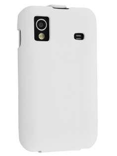 Samsung S5830 Galaxy Ace Slim Synthetic Leather Flip Case - White