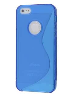 Wave Case for iPhone SE(1st Gen)/5s/5 - Frosted Blue/Blue Soft Cover