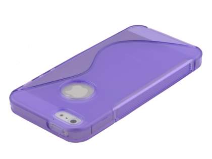 Wave Case for iPhone SE(1st Gen)/5s/5 - Frosted Purple/Purple