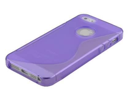 Wave Case for iPhone SE(1st Gen)/5s/5 - Frosted Purple/Purple