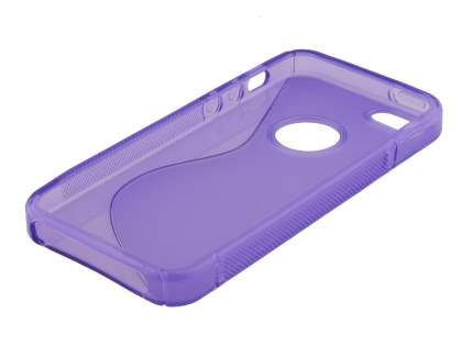Wave Case for iPhone SE(1st Gen)/5s/5 - Frosted Purple/Purple