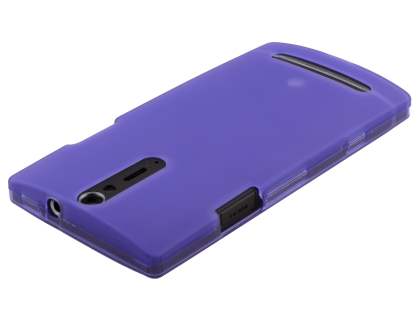Frosted TPU Case for Sony Xperia S LT26i - Lavender Purple