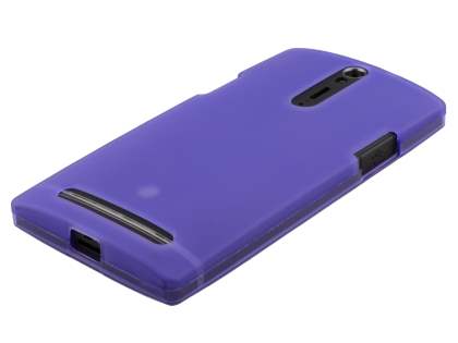 Frosted TPU Case for Sony Xperia S LT26i - Lavender Purple