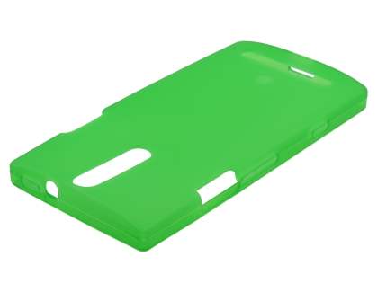 Frosted TPU Case for Sony Xperia S LT26i - Green