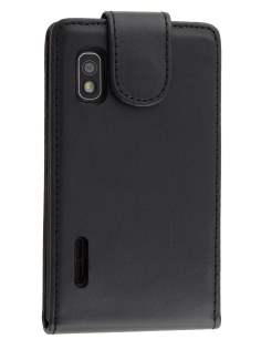 LG Optimus L5 E610 Synthetic Leather Flip Case - Classic Black LG Optimus L5 E610 Synthetic Leather Flip Case - Classic Black