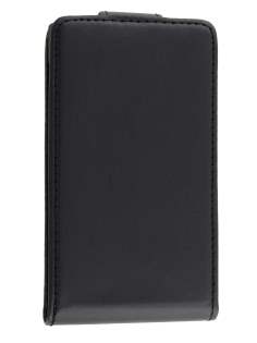LG Optimus L5 E610 Synthetic Leather Flip Case - Classic Black
