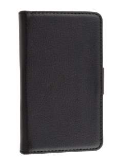 Synthetic Leather Wallet Case with Stand for LG Optimus L5 E610 - Black