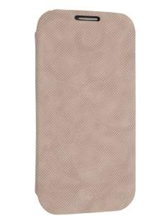 Premium Book-Style Slim Flip Cover for Samsung I9300 Galaxy S3 - Seashell Pink Leather Wallet Case