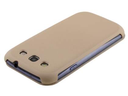 Premium Book-Style Slim Flip Cover for Samsung I9300 Galaxy S3 - Seashell Pink