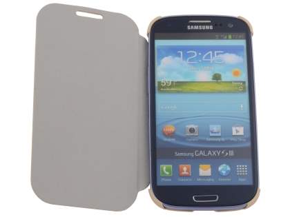 Premium Book-Style Slim Flip Cover for Samsung I9300 Galaxy S3 - Seashell Pink