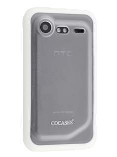 COCASES Dual-Design Case for HTC Incredible S - White/Clear COCASES Dual-Design Case for HTC Incredible S - White/Clear