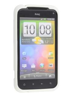 COCASES Dual-Design Case for HTC Incredible S - White/Clear