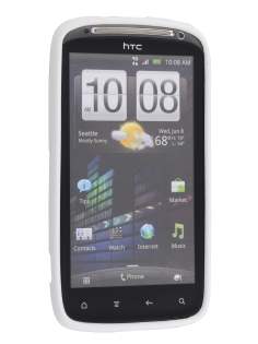 COCASES Dual-Design Case for HTC Sensation - White/Clear