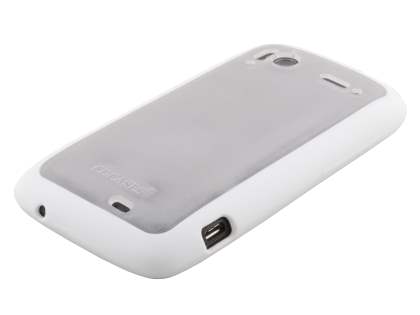COCASES Dual-Design Case for HTC Sensation - White/Clear