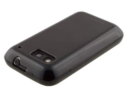 COCASES Dual-Design Case for Motorola DEFY ME525 - Black/Frosted Grey