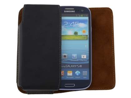 Extra-tough Genuine Leather ShineColours belt pouch - Mobile Only