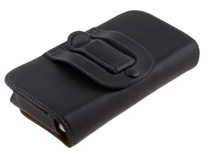 Extra-tough Genuine Leather ShineColours belt pouch for HTC One X / XL / X+