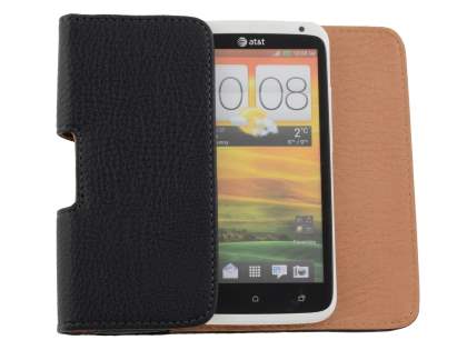 Textured Synthetic Leather Belt Pouch for HTC One X / XL / X+