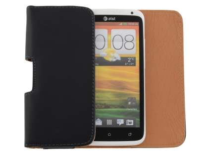 Smooth Synthetic Leather Belt Pouch for HTC One X / XL / X+