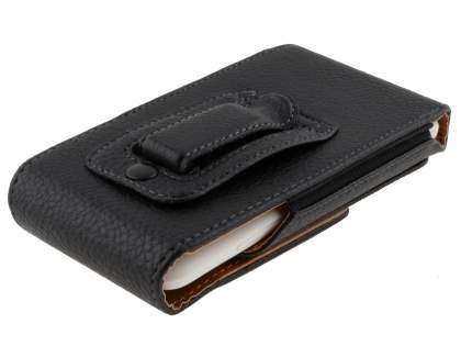 Textured Synthetic Leather Vertical Belt Pouch for HTC One X / XL / X+