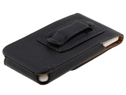 Textured Synthetic Leather Vertical Belt Pouch for HTC One X / XL / X+