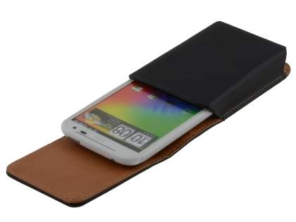 Smooth Synthetic Leather Vertical Belt Pouch for HTC Sensation XL