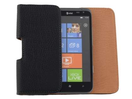 Textured Synthetic Leather Belt Pouch for HTC Titan II 4G
