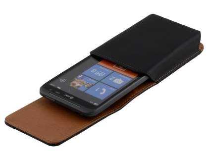 Smooth Synthetic Leather Vertical Belt Pouch for HTC Titan II 4G